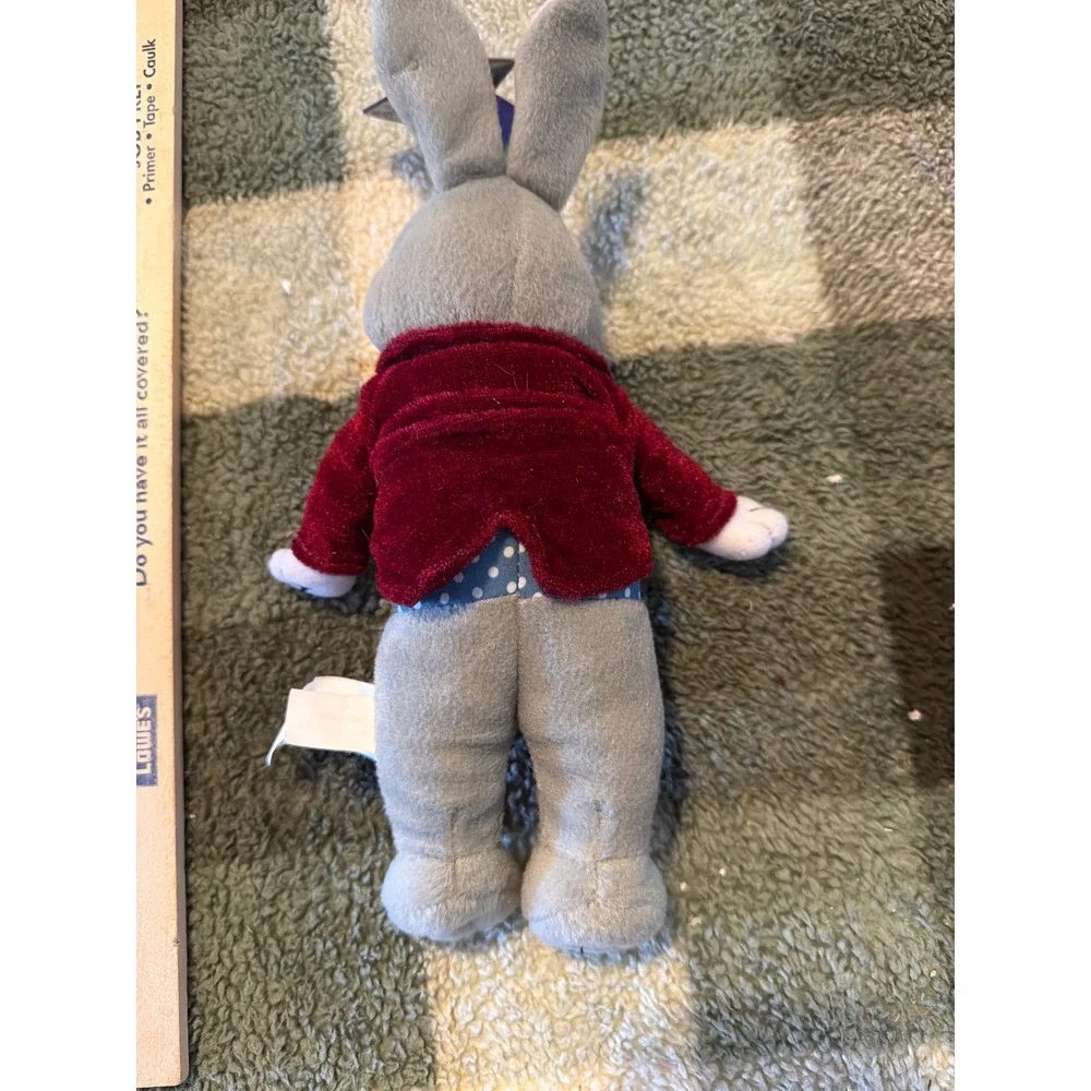 Roger Clayton Bunny Plush Give Kids The World Village Gray Rabbit Tuxedo 10